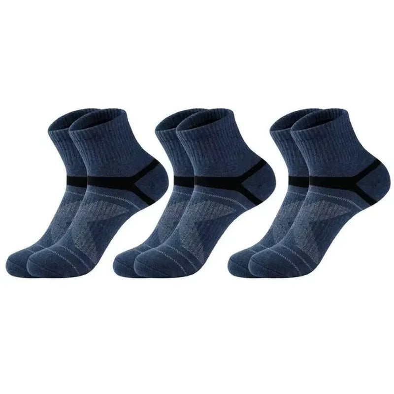 3/5/10 Pairs High Quality Men Socks Black Sports Socks Casual Soft Running Four Season Absorb Sweat Breathable Male Sock