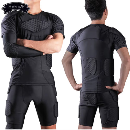 Men'S Sports Cellular Anti-Collision Clothing Sports T-Shirt Shirt Basketball Rugby Safety Protective Gear Cellular Training