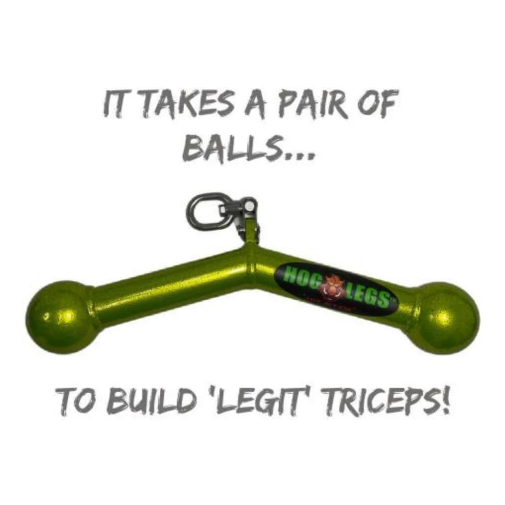 HOG LEGS 'Piglet Plus' Triceps Bar Has Balls of Steel!