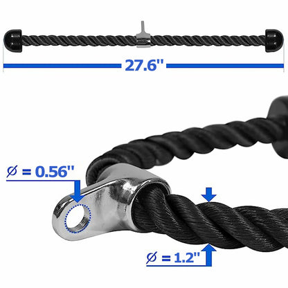 Tricep Pull down Rope Attachment