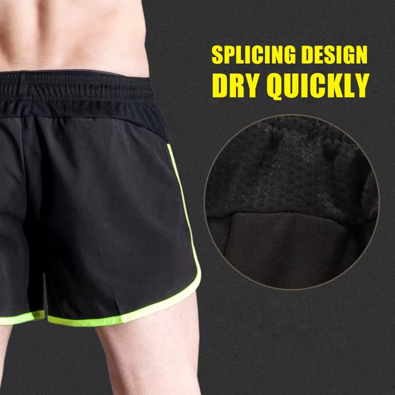 Men Running Shorts Sports Jogging Training Marathon Short Pants Quick Dry Fitness Workout Loose Sportswear Walking Custom Logo