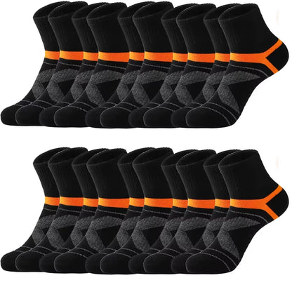 3/5/10 Pairs High Quality Men Socks Black Sports Socks Casual Soft Running Four Season Absorb Sweat Breathable Male Sock