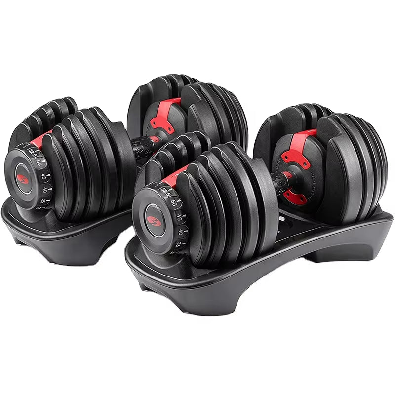 Home Gym Pesas Digital Adjustable Dumbles Weight Lifting Dumbbells 24Kg 52.5Lbs