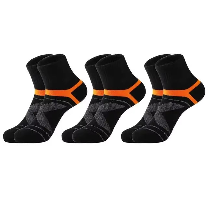 3/5/10 Pairs High Quality Men Socks Black Sports Socks Casual Soft Running Four Season Absorb Sweat Breathable Male Sock