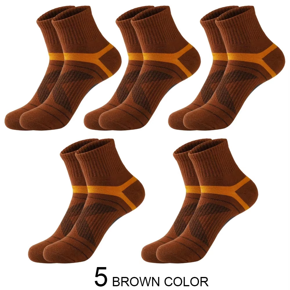 3/5/10 Pairs High Quality Men Socks Black Sports Socks Casual Soft Running Four Season Absorb Sweat Breathable Male Sock