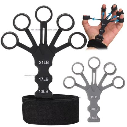 Hand Grip Strengthener Physical Tools Guitar Finger Trainer Training and Exercise Gym 6Th Level Resistance Gripster Expander