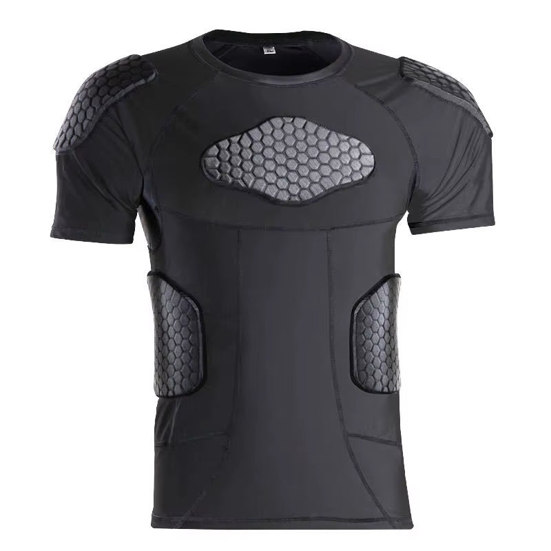 Men'S Sports Cellular Anti-Collision Clothing Sports T-Shirt Shirt Basketball Rugby Safety Protective Gear Cellular Training